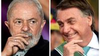 Lula (G) et Jair Bolsonaro (D), candidats à l'élection présidentielle au Brésil le 2 octobre 2022