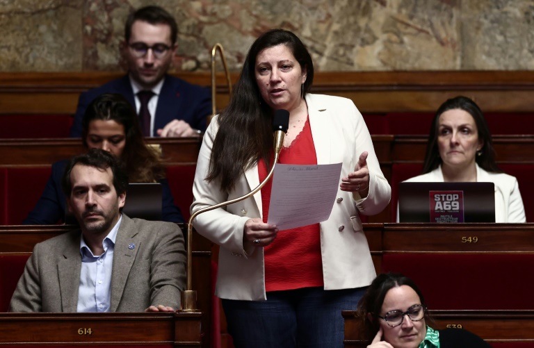 La députée la France insoumise (LFI) Elise Leboucher, à l'Assemblée nationale à Paris, le 5 novembre 2025