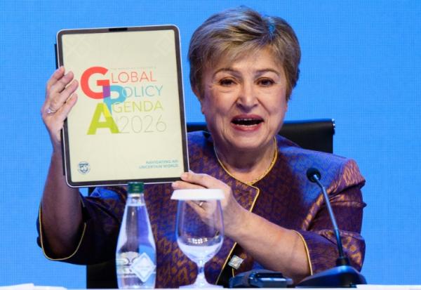 La directrice générale du Fonds monétaire international (FMI), Kristalina Georgieva, à Bangkok le 13 octobre 2026. 
