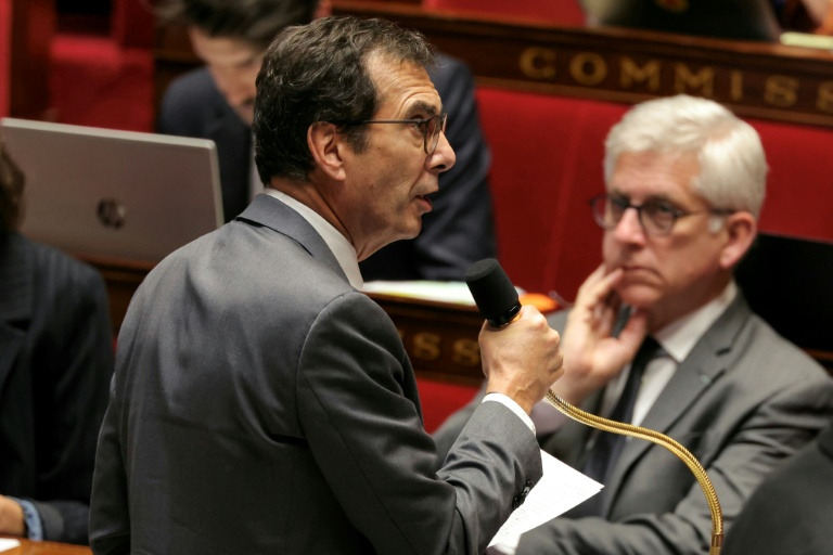 Le ministre du Travail Jean-Pierre Farandou à l'Assemblée nationale, le 12 novembre 2025