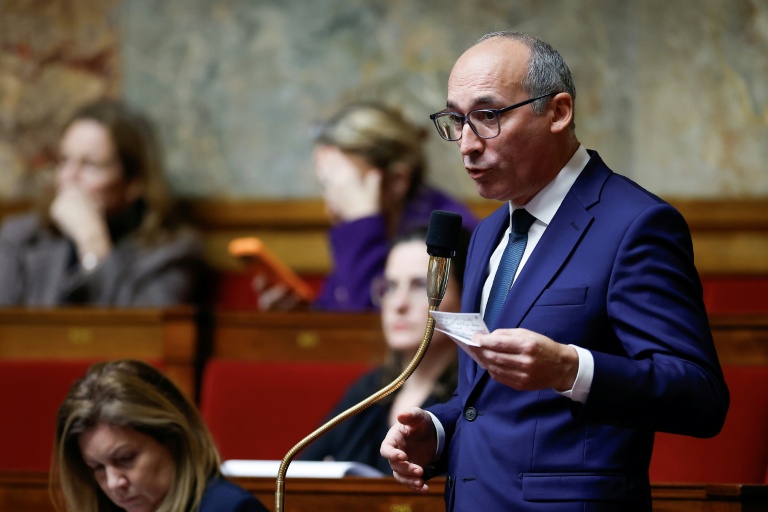 Le chef des députés Horizons Paul Christophe à l'Assemblée nationale, le 5 décembre 2025