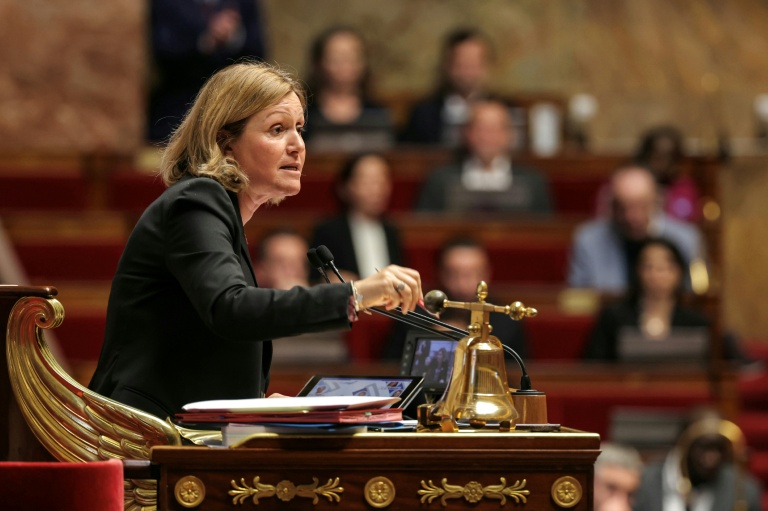 La présidente de l'Assemblée nationale, Yaël Braun-Pivet, à l'Assemblée nationale,à Paris, le 12 novembre 2025.