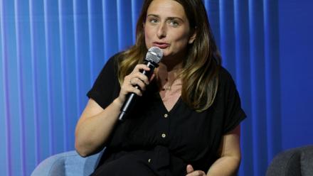 La cheffe des Ecologistes, Marine Tondelier, le 23 juin 2026 à Paris