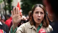La secrétaire générale de la Confédération générale du travail (CGT) Sophie Binet à Paris le 11 juin 2026