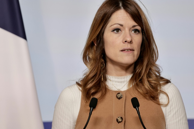 La porte-parole du gouvernement Maud Bregeon à Paris le 3 juin 2026