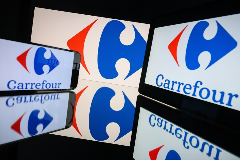Logo de Carrefour, Toulouse, le 31 mars 2026