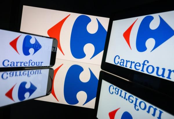 Logo de Carrefour, Toulouse, le 31 mars 2026