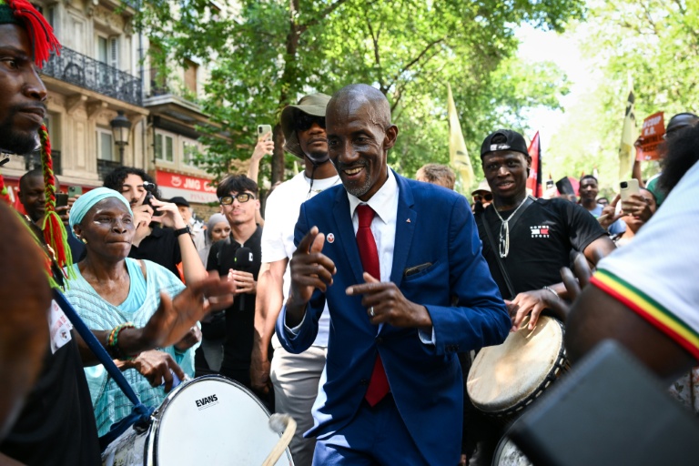 Le maire de Saint-Denis, Bally Bagayoko, à Paris le 21 juin 2026