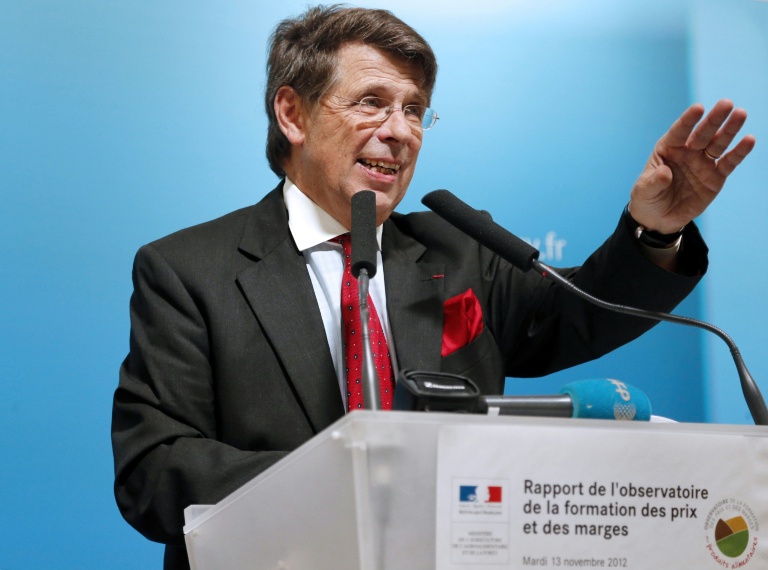 L'économiste Philippe Chalmin à Paris le 13 novembre 2012