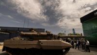 Capint, le char de transition de KNDS présenté au salon de défense Eurosatory à Villepinte, près de Paris, le 15 juin 2026