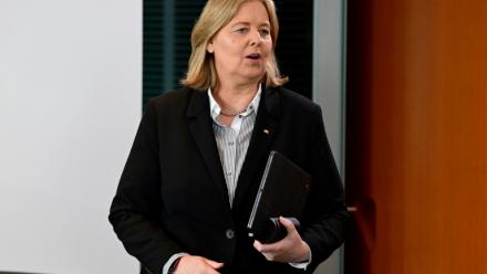 La ministre allemande du Travail, Bärbel Bas, à Berlin le 30 juillet 2025