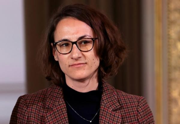 La militante associative Claire Thoury, le 3 avril 2022 à l'Elysée, à Paris