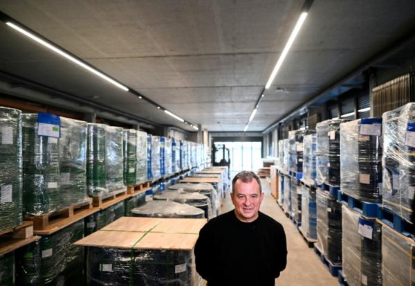 Matthias Rueth, président et fondateur de Tradium, dans le centre de stockage à Francfort, le 4 novembre 2025