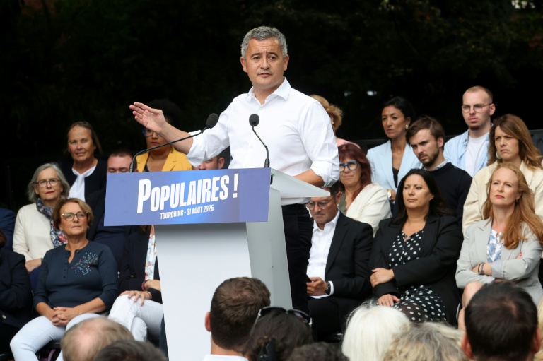 Le ministre de la Justice Gérald Darmanin à Tourcoing (Nord), le 31 août 2025