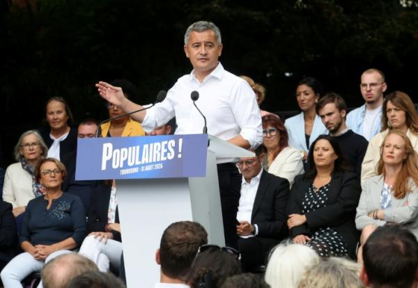 Le ministre de la Justice Gérald Darmanin à Tourcoing (Nord), le 31 août 2025 