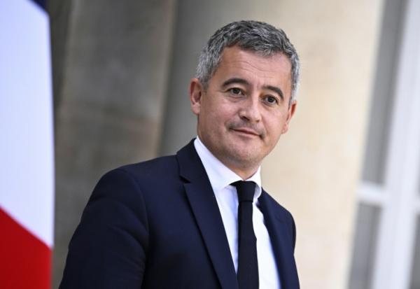 Le ministre de la Justice, Gérald Darmanin, à la sortie de l'Elysée, le 14 octobre 2025 à Paris
