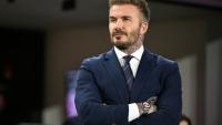 David Beckham lors d'un match entre l'Inter Miami et New York City, à Fort Lauderdale, en Floride, le 22 février 2025