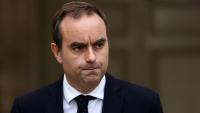 Sébastien Lecornu s'exprime à l'Hôtel Matignon après avoir démissionné de ses fonctions de Premier ministre , le 6 octobre 2025 à Paris