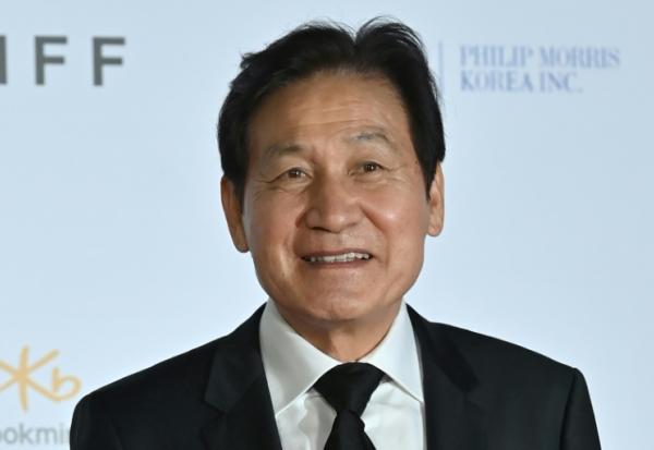 L'acteur sud-coren Ahn Sung-Ki, le 6 octobre 2021, à Busan en Corée du Sud