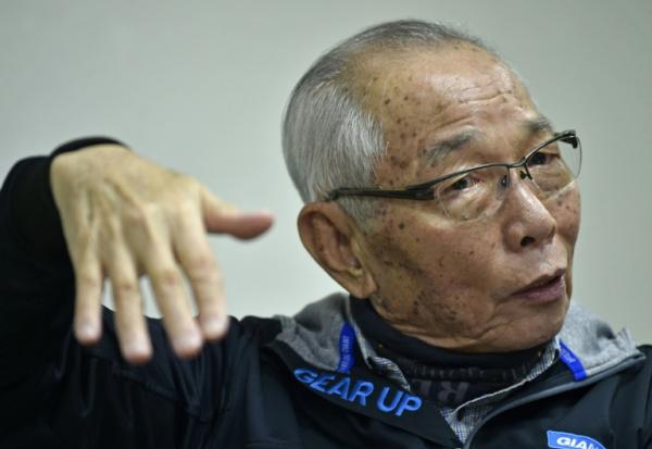 King Liu, fondateur du fabricant taïwanais de vélos Giant, photographié à Taïwan lors d'une interview à l'AFP le 23 février 2016, est mort le 16 février 2026
