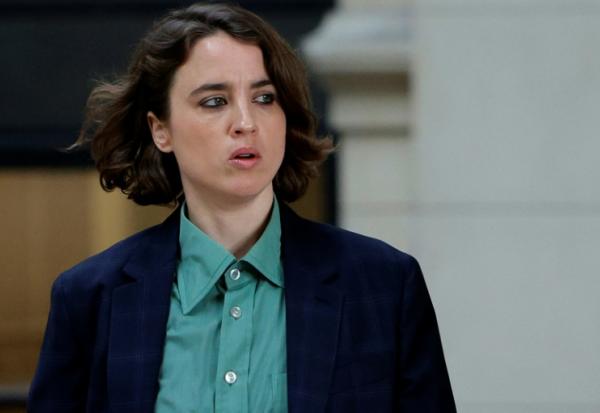 Adèle Haenel au procès en appel du réalisateur français Christophe Ruggia, au Palais de justice de Paris, le 23 janvier 2026