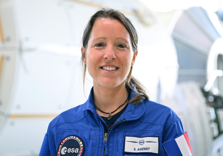 L'astronaute française Sophie Adenot après une conférence de presse de l'Agence spatiale européenne (ESA) à Cologne, en Allemagne, le 3 mai 2023