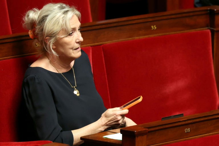 Marine Le Pen, présidente du groupe RN à l'Assemblée nationale, le 23 juin 2026 à Paris