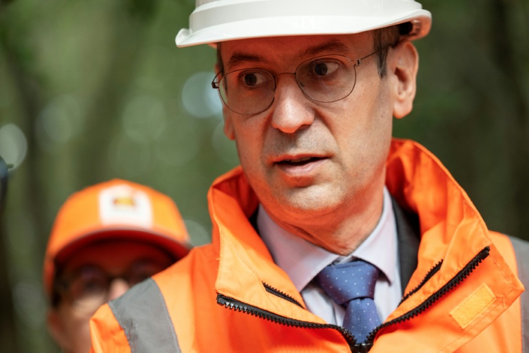 Matthieu Chabanel, PDG de SNCF Réseau, le 16 septembre 2026 à Cléon, en Seine-Maritime 