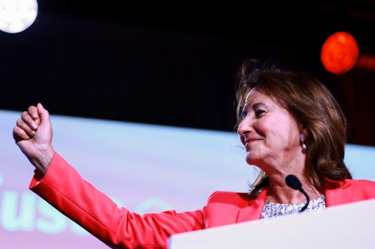 La candidate à la primaire de gauche Ségolène Royal à Alfortville, dans le Val-de-Marne le 22 septembre 2026
