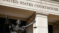 Le tribunal d'Alexandria, en Virginie, le 15 août 2018 aux Etats-Unis