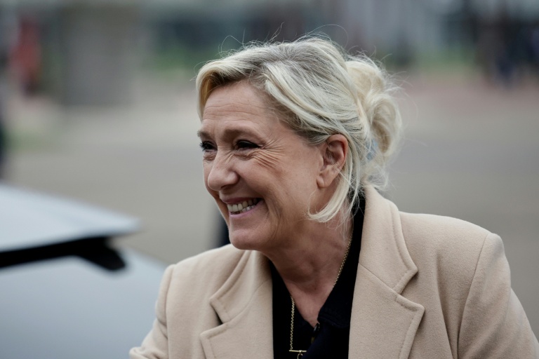 Marine Le Pen à Villepinte en Seine-Saint-Denis le 1er avril 2026