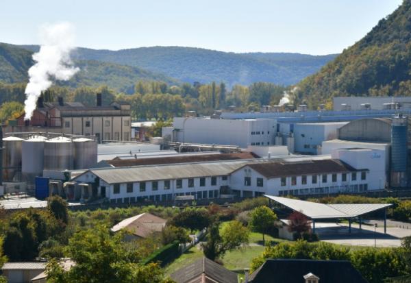Les papeteries Condat au Lardin-Saint-Lazare, le 13 octobre 2025 en Dordogne