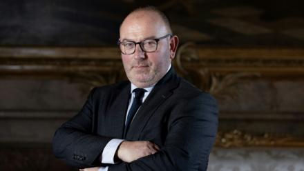 Le sénateur LR Laurent Duplomb,  à Paris le 11 février 2025.