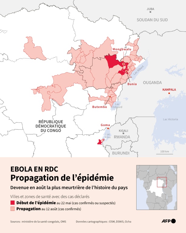 Ebola en RDC : propagation de l'épidémie la plus meurtrière de l'histoire du pays