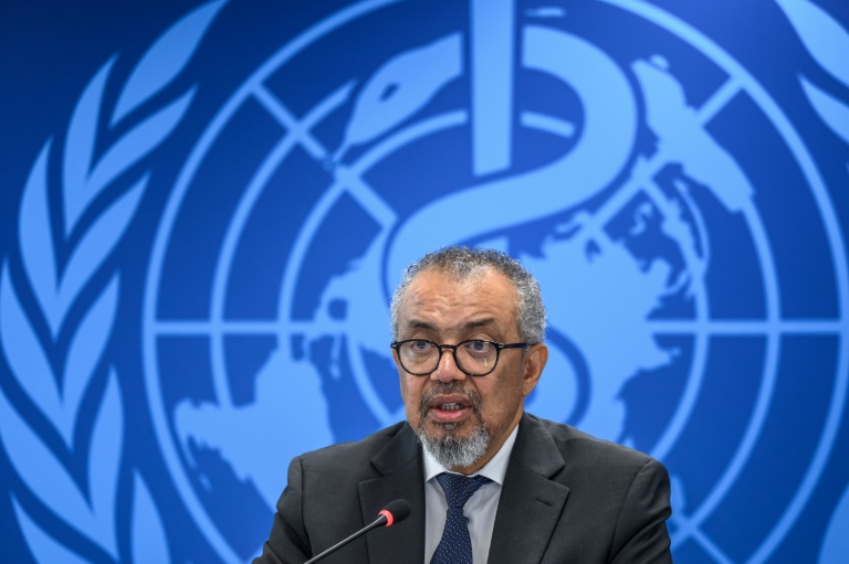 Tedros Adhanom Ghebreyesus, directeur général de l'Organisation mondiale de la santé (OMS), le 20 mai 2026 à Genève