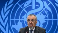 Tedros Adhanom Ghebreyesus, directeur général de l'Organisation mondiale de la santé (OMS), le 20 mai 2026 à Genève