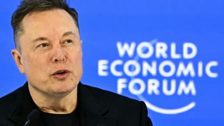 Elon Musk, le 23 janvier 2026 à Davos, en Suisse