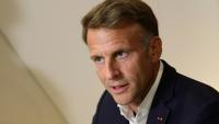 Le président français Emmanuel Macron à la cérémonie de clôture de la Coupe du monde d'e-sport au Grand Palais à Paris, le 23 août 2026