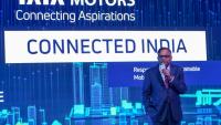 Le PDG du conglomérat indien Tata,  Natarajan Chandrasekaran, près de New Delhi le 5 février 2020, en Inde