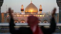 Le sanctuaire de l'imam chiite Ali à Najaf, le 10 mars 2026 en Irak