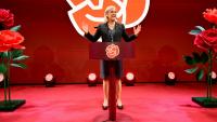 La cheffe des sociaux-démocrates de Suède, Magdalena Andersson, à Stockholm, le 13 septembre 2026