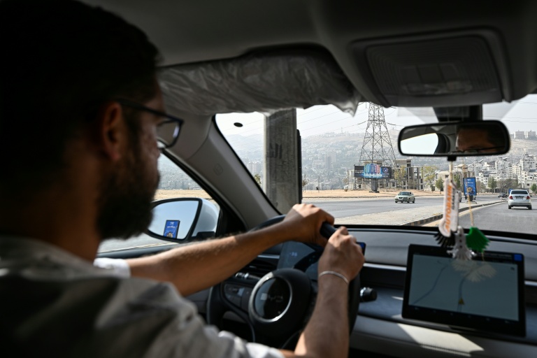 Ahmad al-Lahham, chauffeur pour l'une des principales applications de taxis 