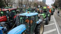 La manifestation des agriculteurs espagnols contre contre l'accord commercial Mercosur, à Madrid le 11 février 2026.