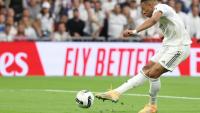 Kylian Mbappé, auteur du premier but du Real Madrid face au FC Barcelone, le 26 octobre 2025 au stade Bernabéu