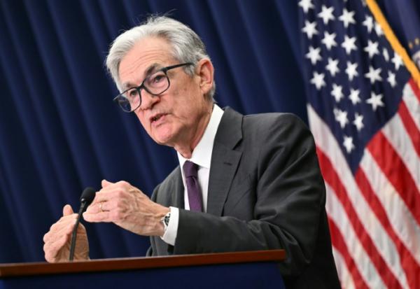 Le président de la Réserve fédérale américaine Jerome Powell lors d'une conférence à Washington le 30 juillet 2025