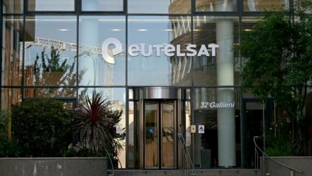 Le siège d'Eutelsat, à Issy-les-Moulineaux, le 19 juin 2025