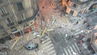 La rue de Trévise, après une explosion au gaz, le 12 janvier 2019 à Paris