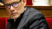Le patron des socialistes Olivier Faure lors des débtas sur le budget à l'Assemblée nationale, le 24 octobre 2025 à Paris 