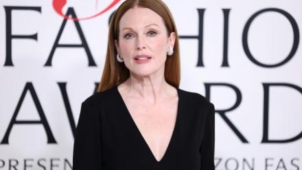 L'actrice américaine Julianne Moore lors des Fashion Awards à New York, le 3 novembre 2020