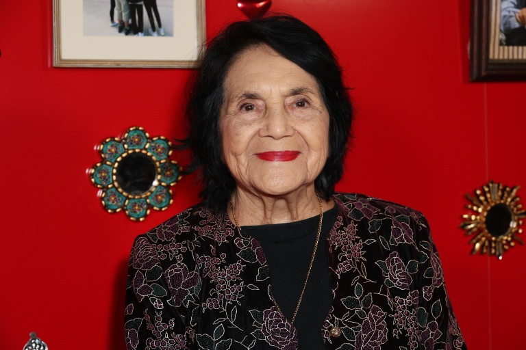 Dolores Huerta le 30 novembre 2025 à Los Angeles en Californie, aux États-Unis